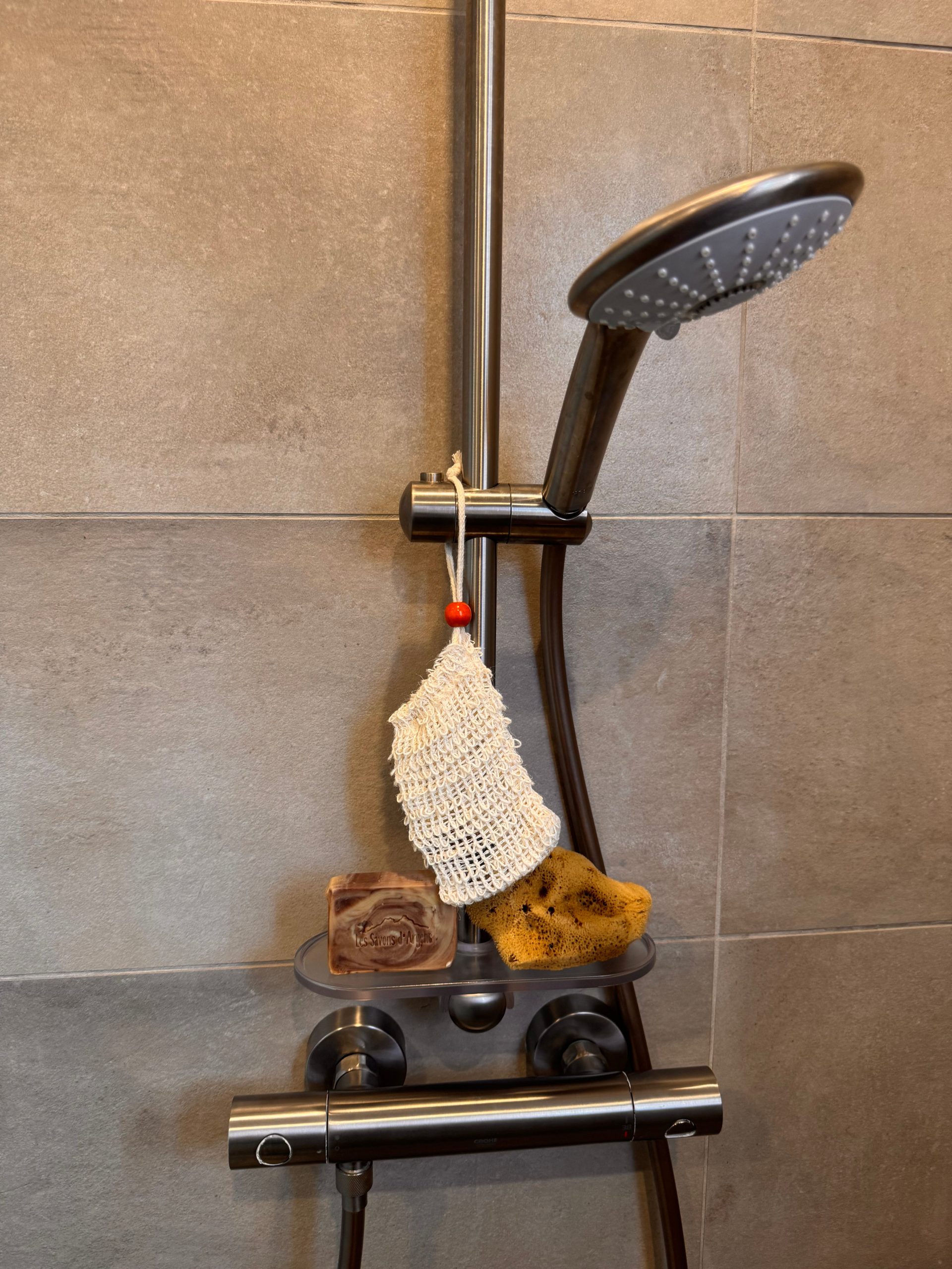 Filet sauve-savon en sisal douche large