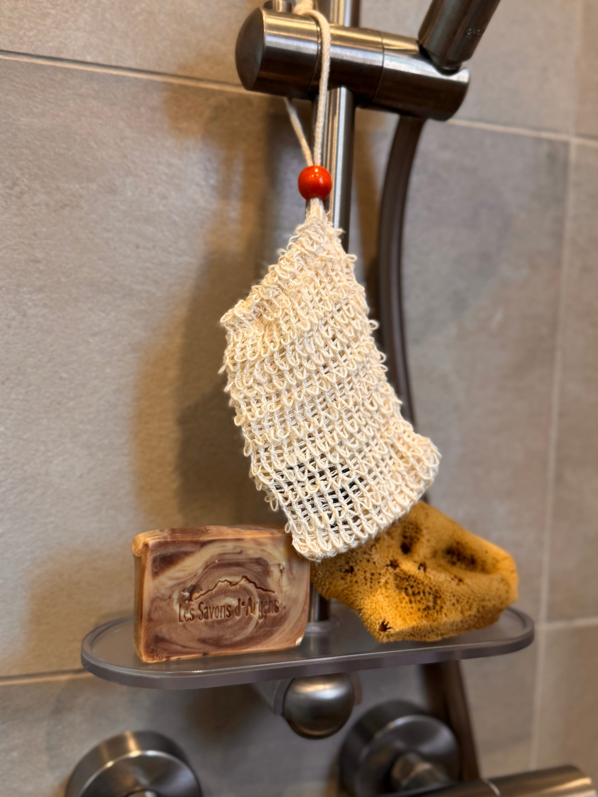 Filet sauve-savon en sisal zoom douche